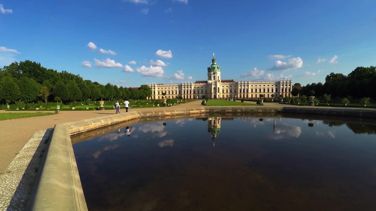 Charlottenburg宫。Schloss Charlottenburg。柏林。德国。视频素材