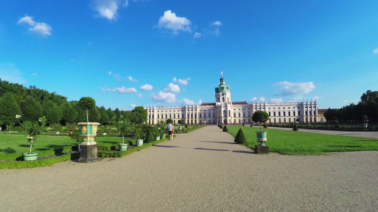 Charlottenburg宫。Schloss Charlottenburg。柏林。德国。视频下载