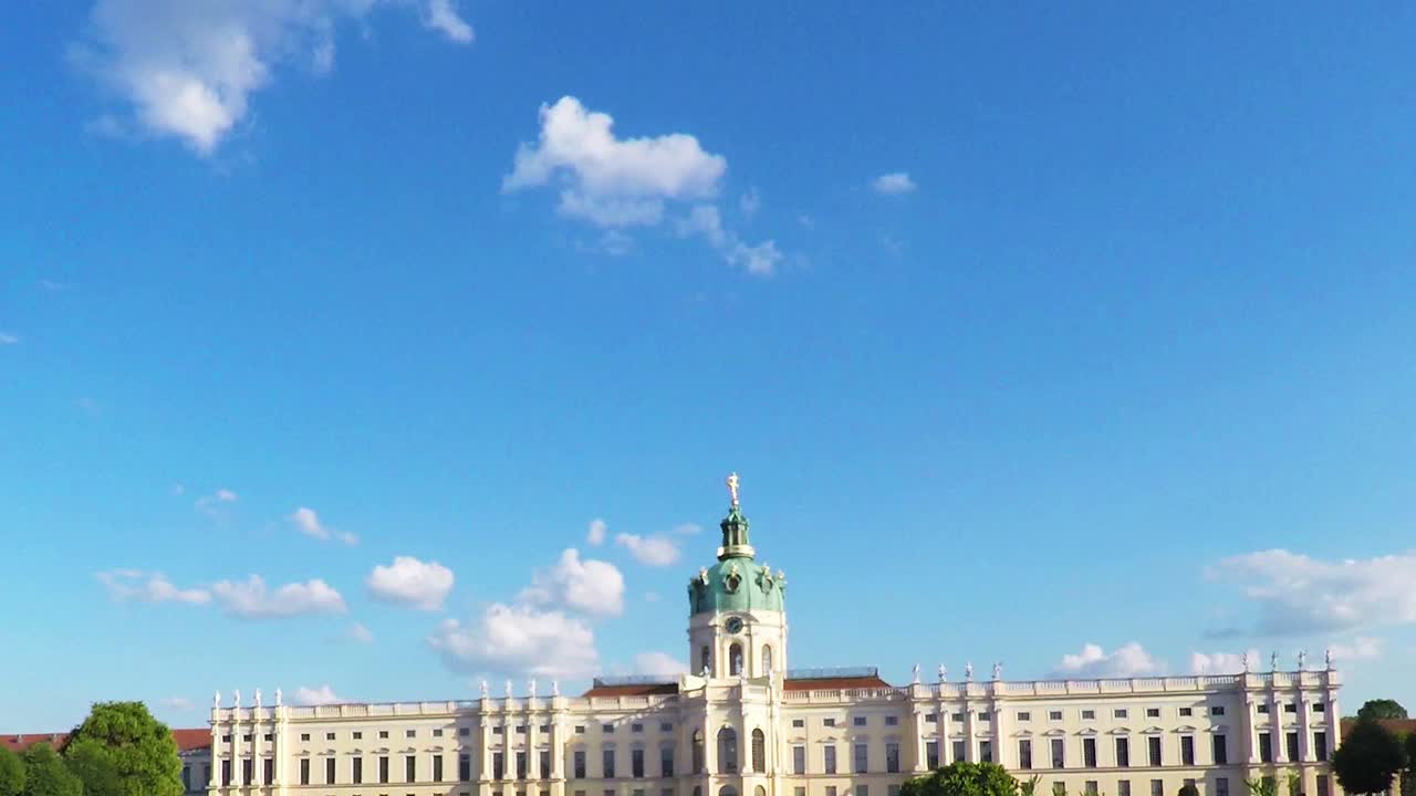 Charlottenburg宫。Schloss Charlottenburg。柏林。德国。视频下载