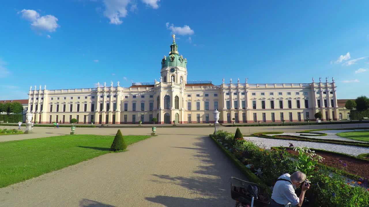 Charlottenburg宫。Schloss Charlottenburg。柏林。德国。视频素材