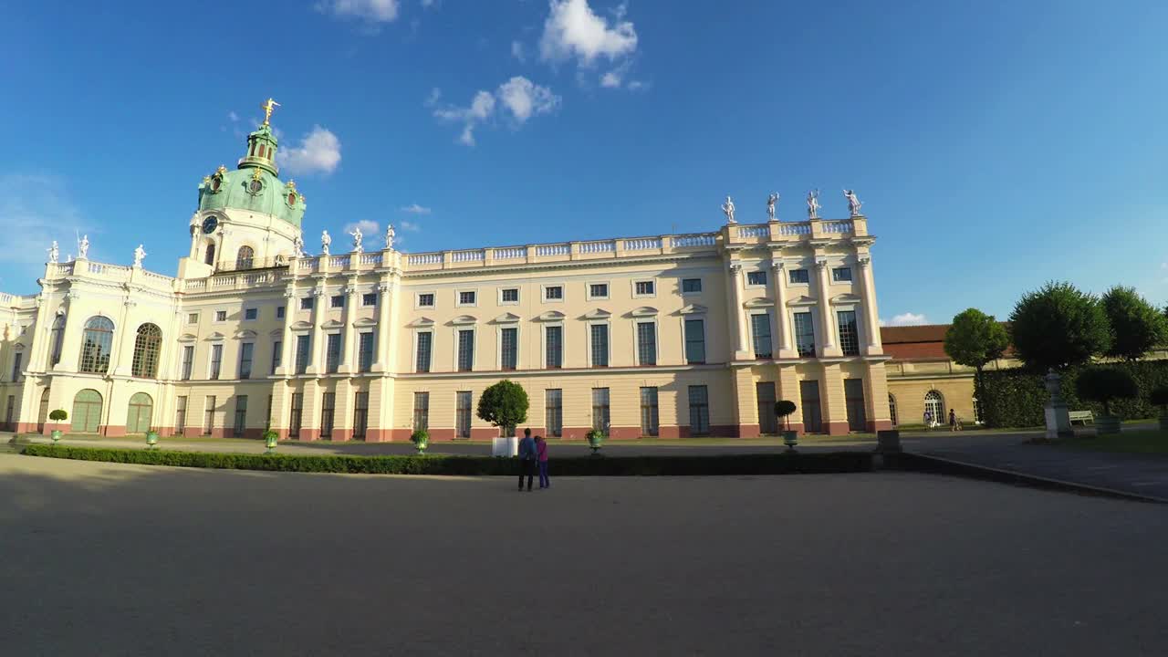 Charlottenburg宫。Schloss Charlottenburg。柏林。德国。视频素材