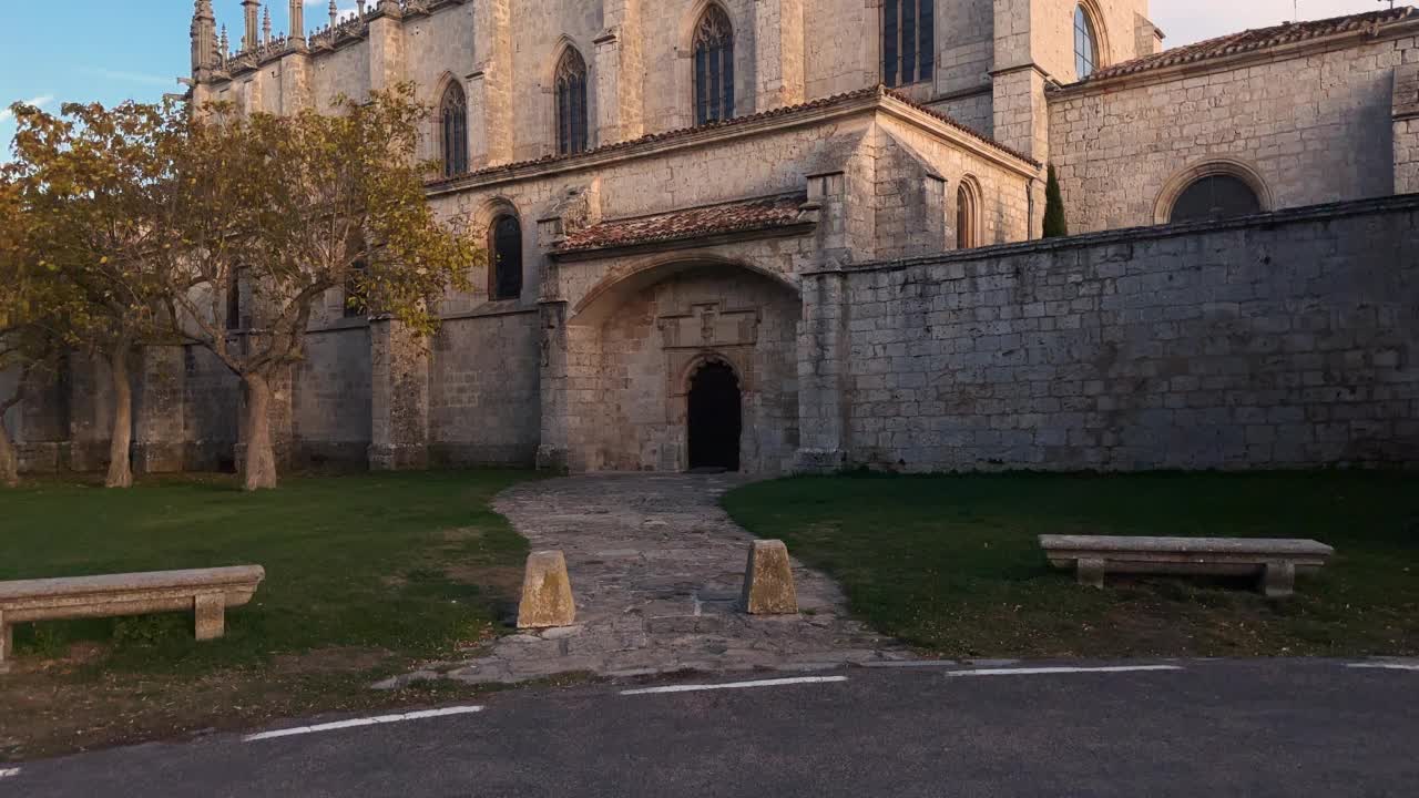 Cartuja de Miraflores修道院，Burgos, Castilla y Leon西班牙。高质量4k镜头视频素材