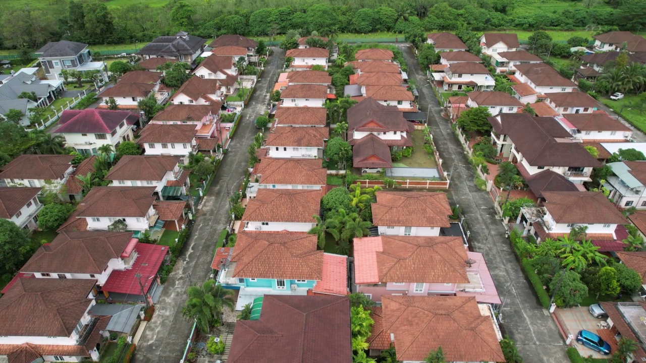 住宅鸟瞰图视频素材