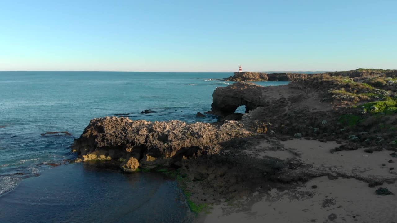 方尖碑，石灰岩海岸，南澳大利亚视频素材