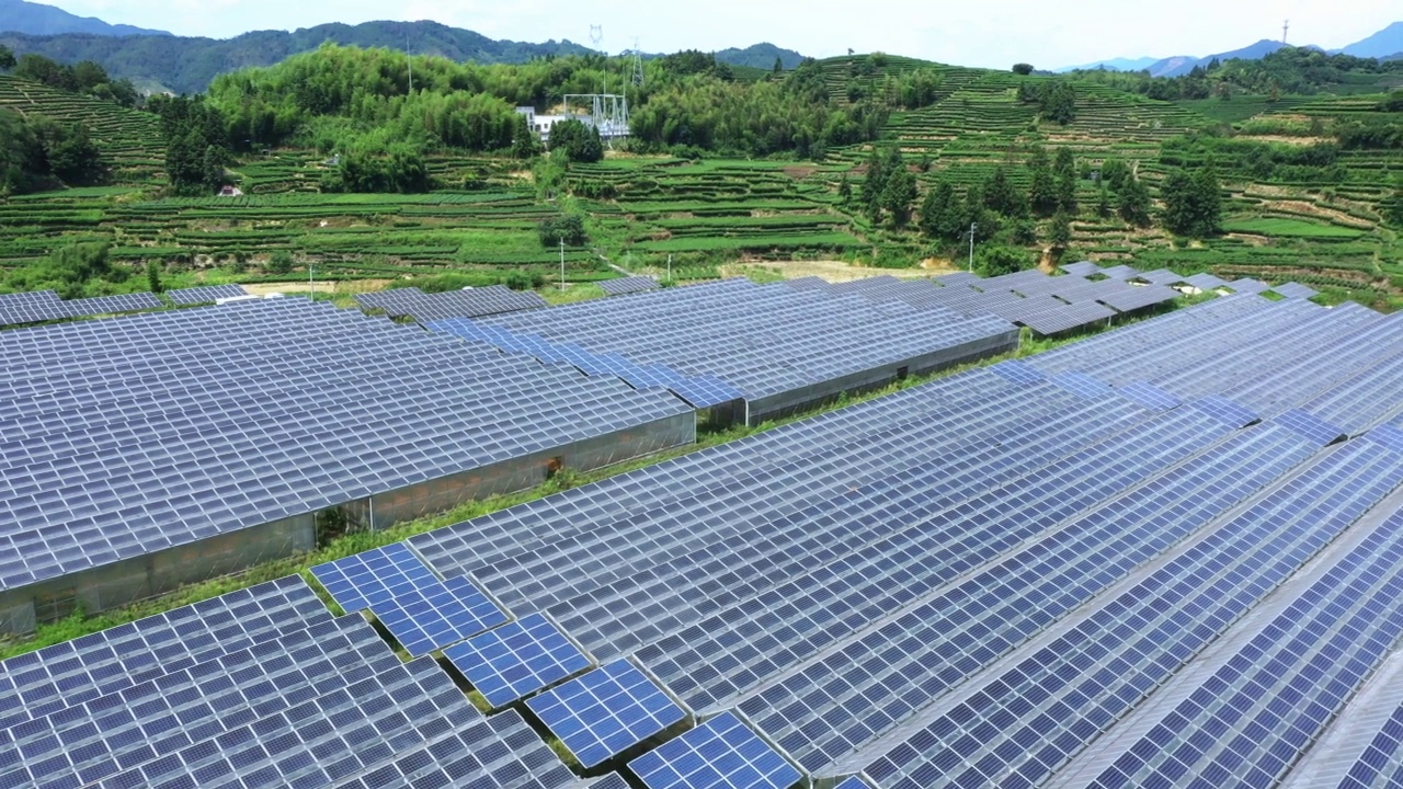 太阳能发电厂视频素材