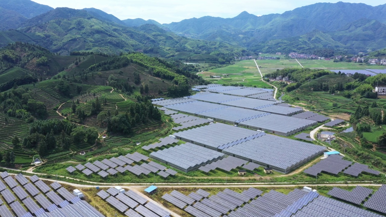 太阳能发电厂视频素材