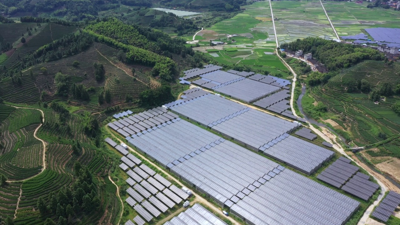 太阳能发电厂视频素材