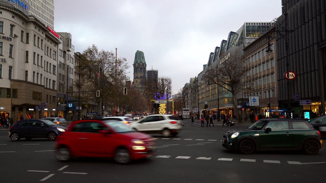 Christmas in Berlin Kurfürstendamm视频素材