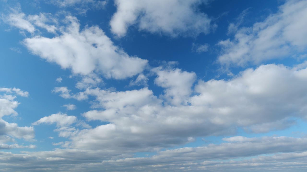 变化的天气。雄伟的天空。夏天的云景，云变形状。间隔拍摄。视频素材