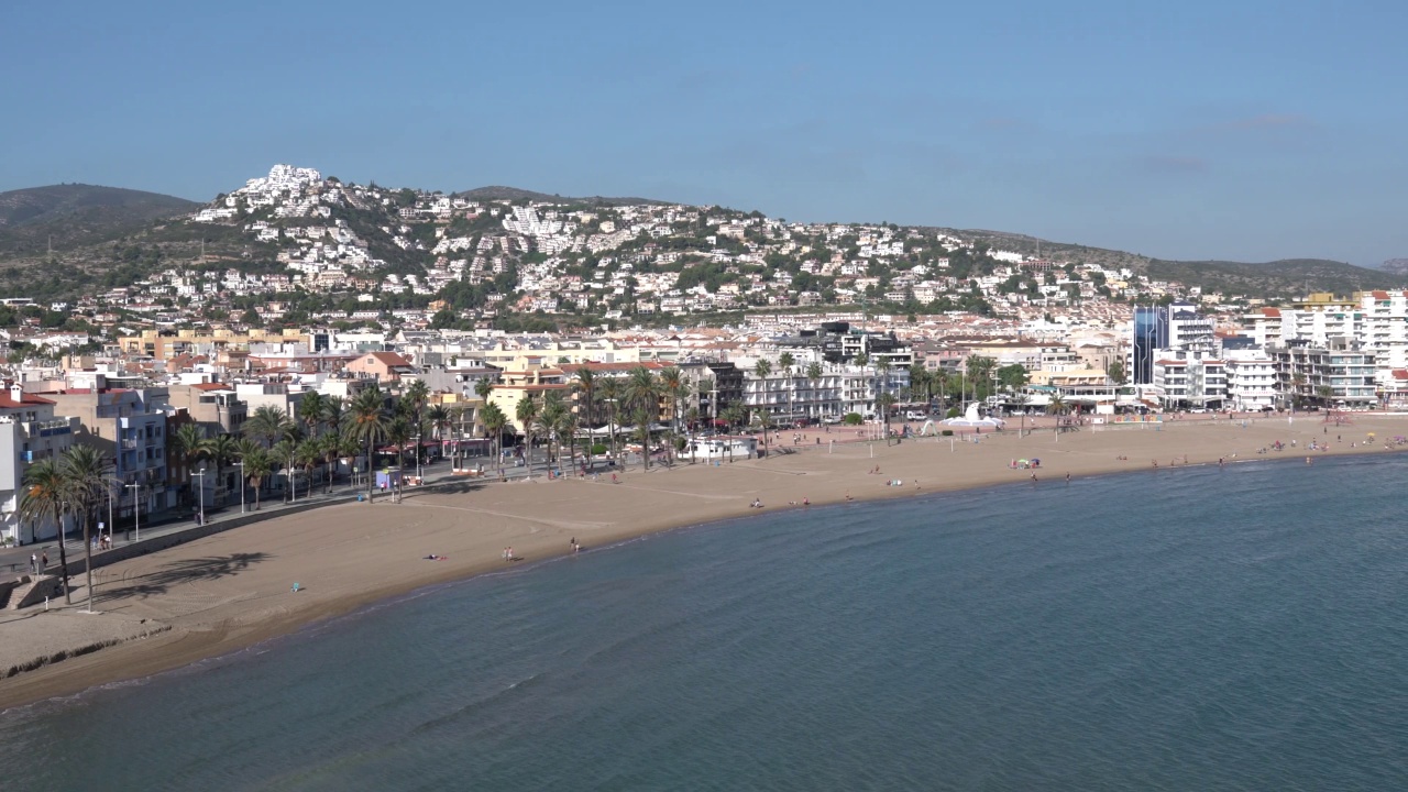 Peniscola西班牙海景和城镇旅游目的地Castellon省Costa del Azahar视频素材