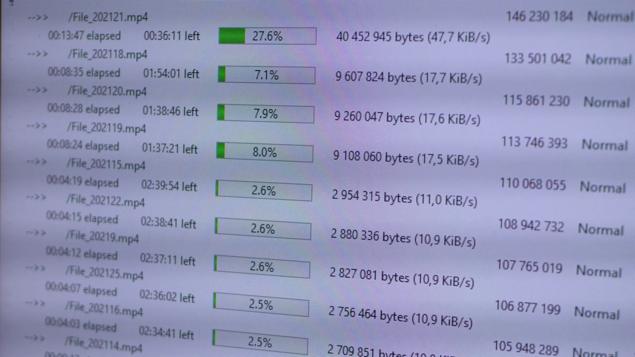 下载或上传数据文件信息视频素材