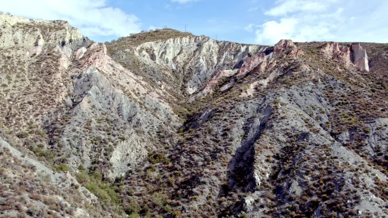 西班牙南部一个陡峭地区的航拍视频视频素材