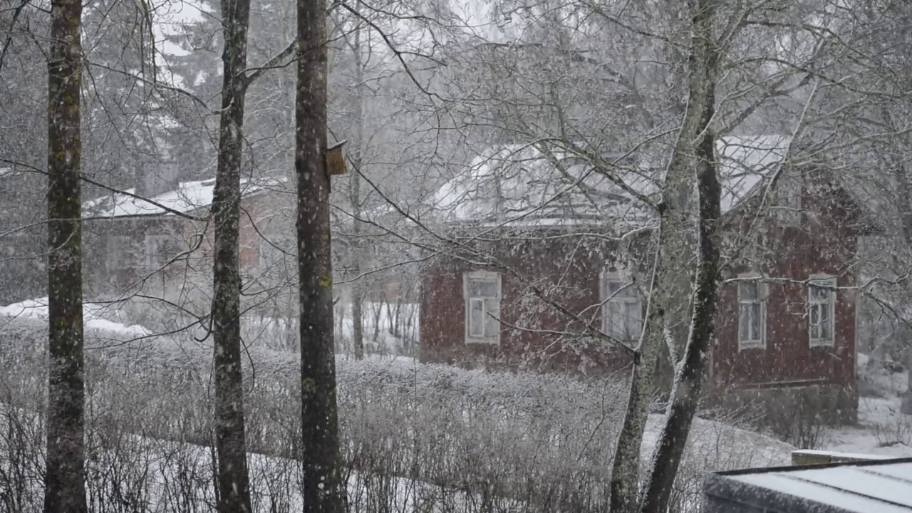 芬兰一个小镇下了一场大雪视频下载