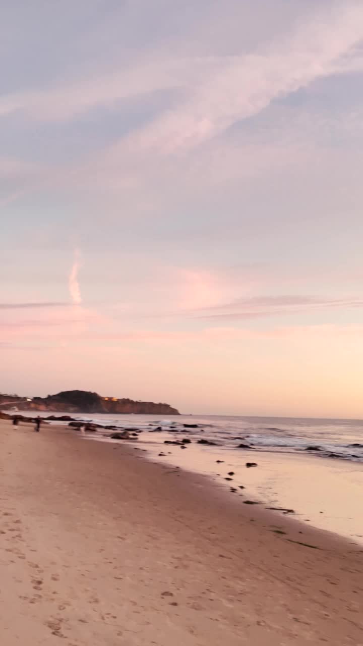 引人注目的海滩日落视频下载