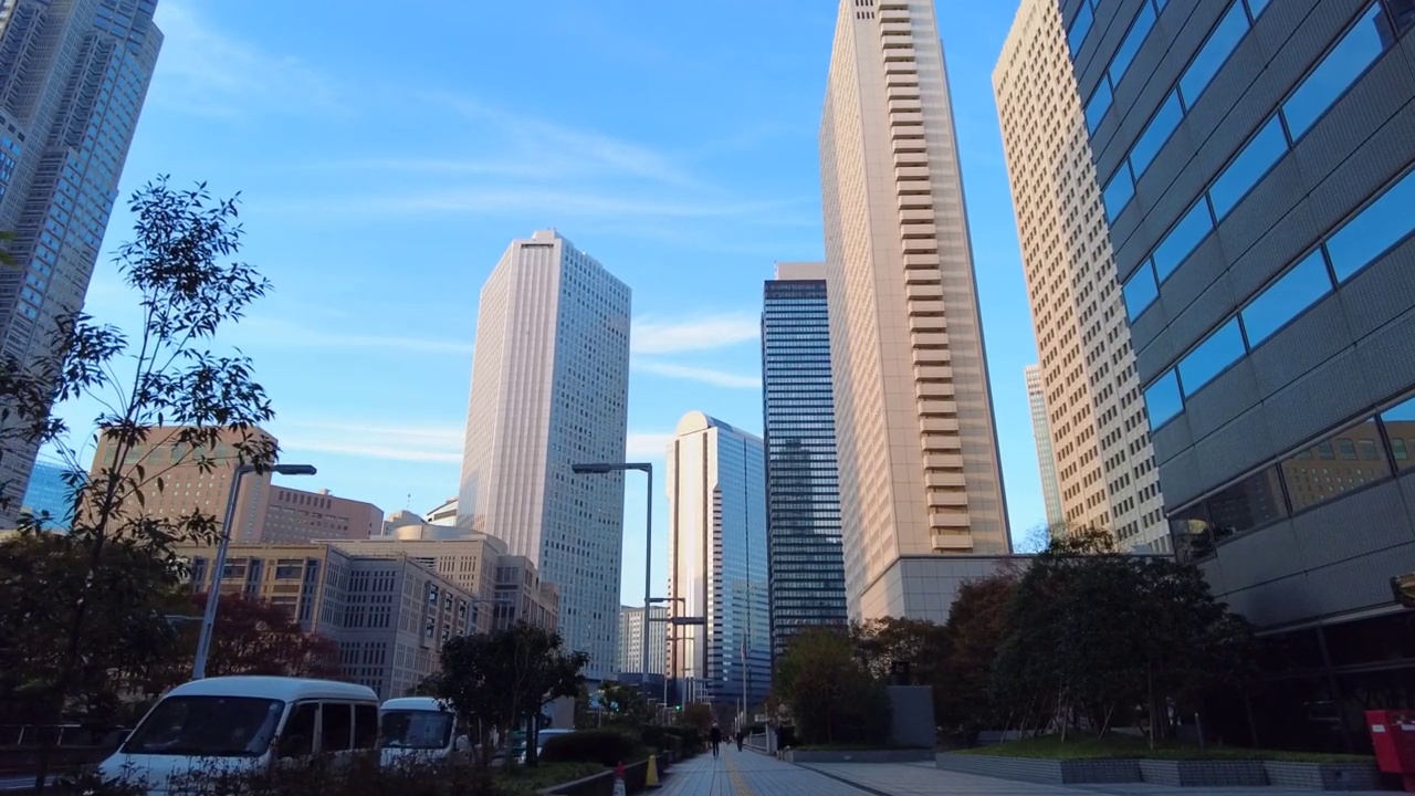 新宿的摩天大楼视频素材