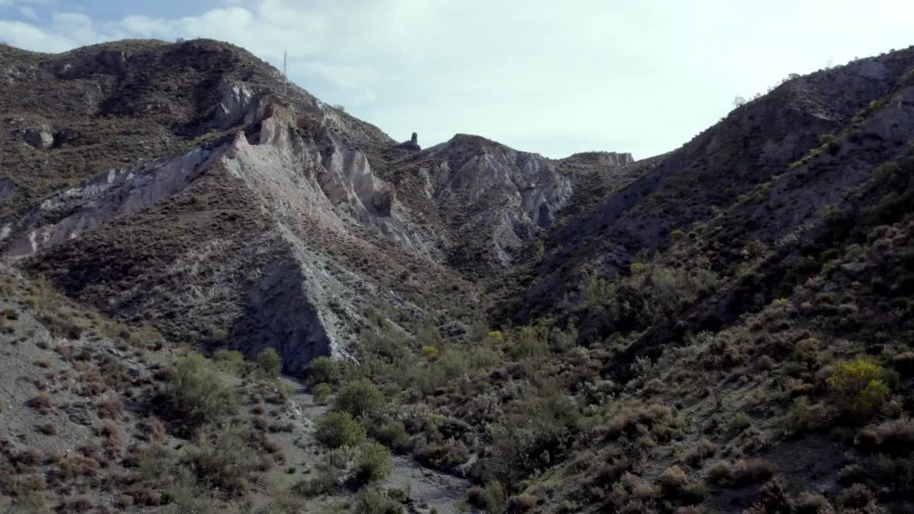 西班牙南部一个陡峭地区的航拍视频视频素材