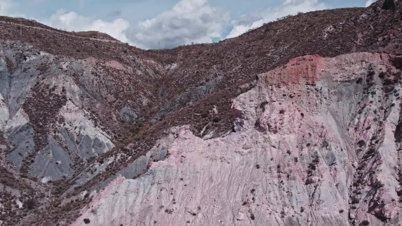 西班牙南部一个陡峭地区的航拍视频视频素材