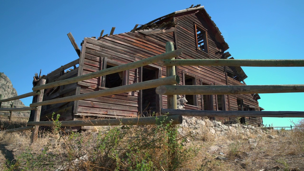 海恩斯牧场乡村建筑Osoyoos BC 4K UHD视频素材