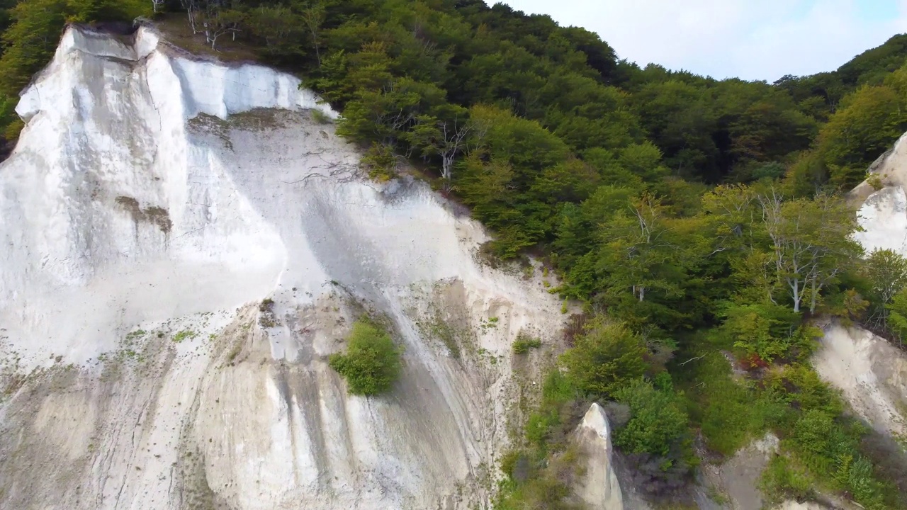 Chalk cliffs of Møn, Denmark视频下载