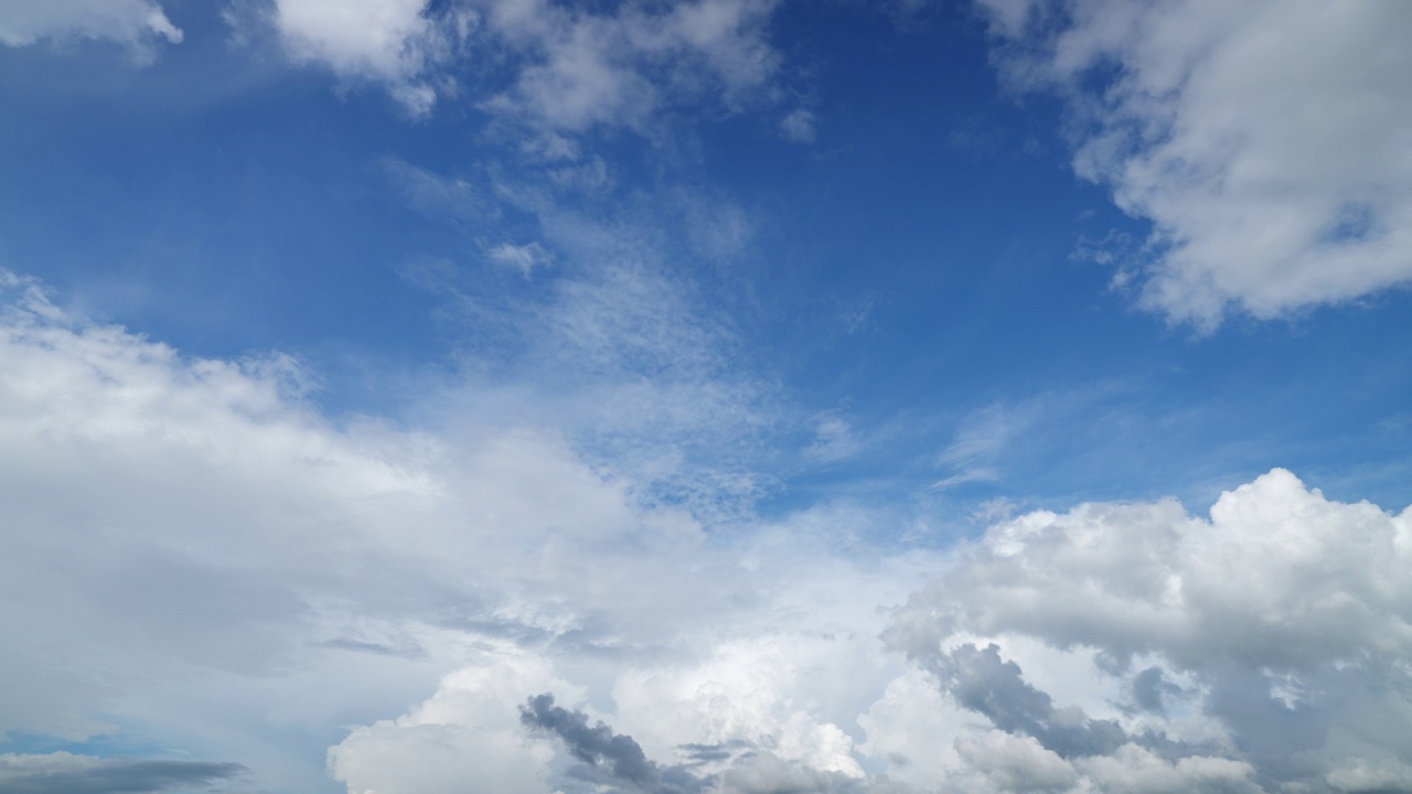 多云的天空时间流逝。视频素材