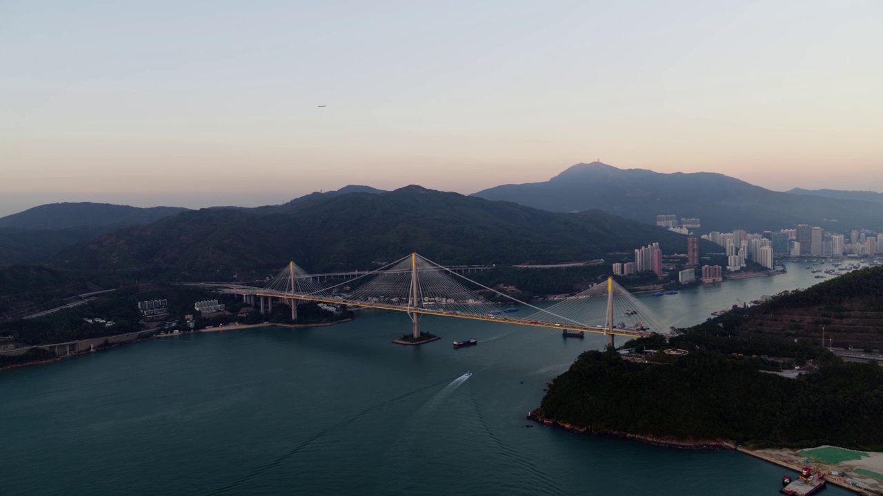 香港汀九桥天线视频素材