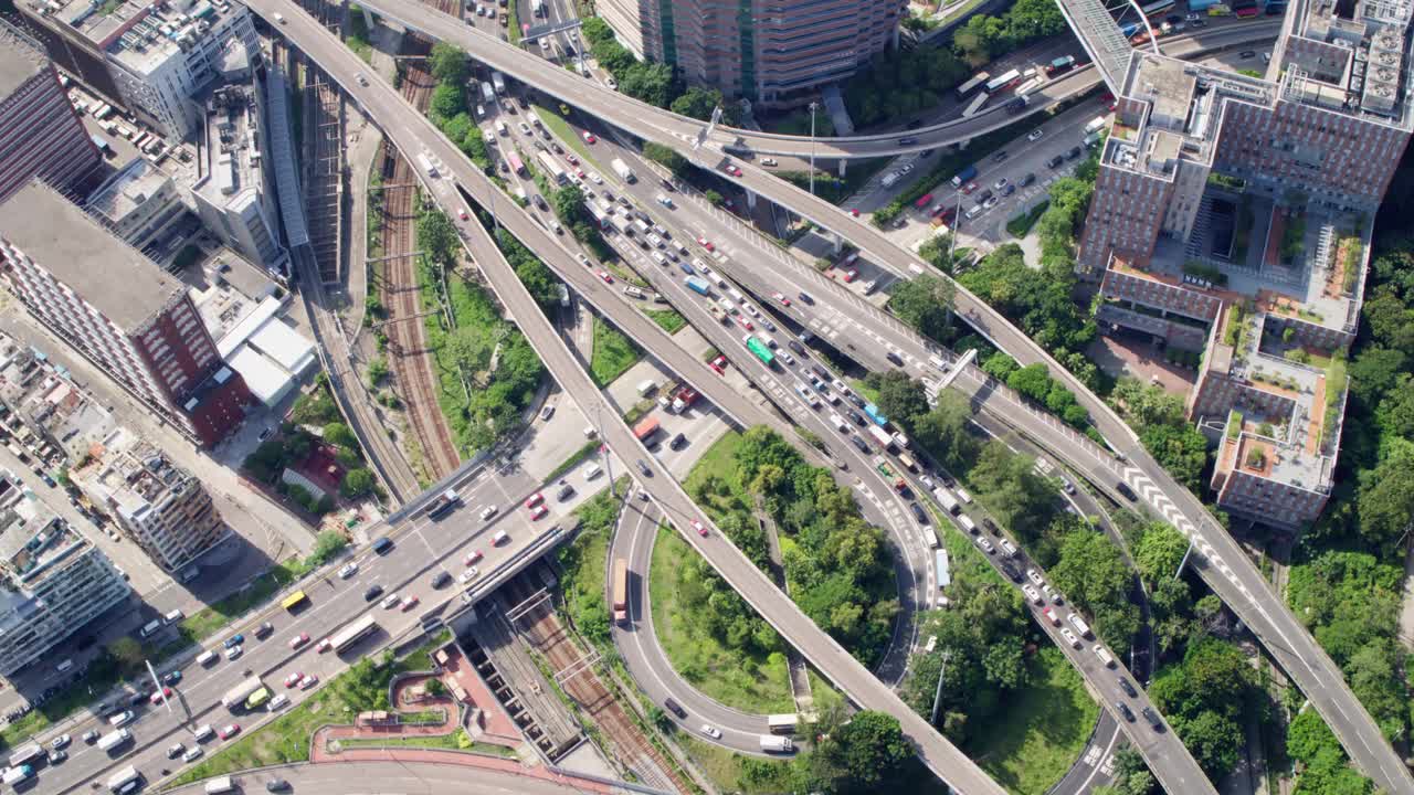 香港繁忙道路视频下载