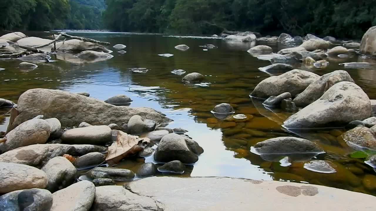 石头流视频素材