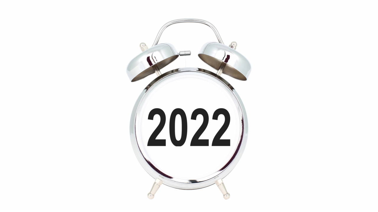 2022年的新年时钟变成了2023年视频素材