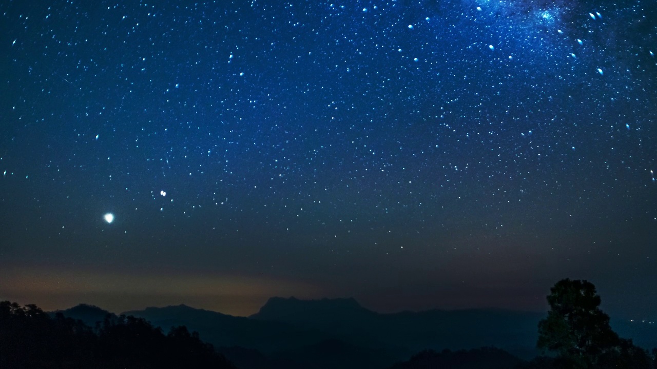 美丽的夜空。视频素材