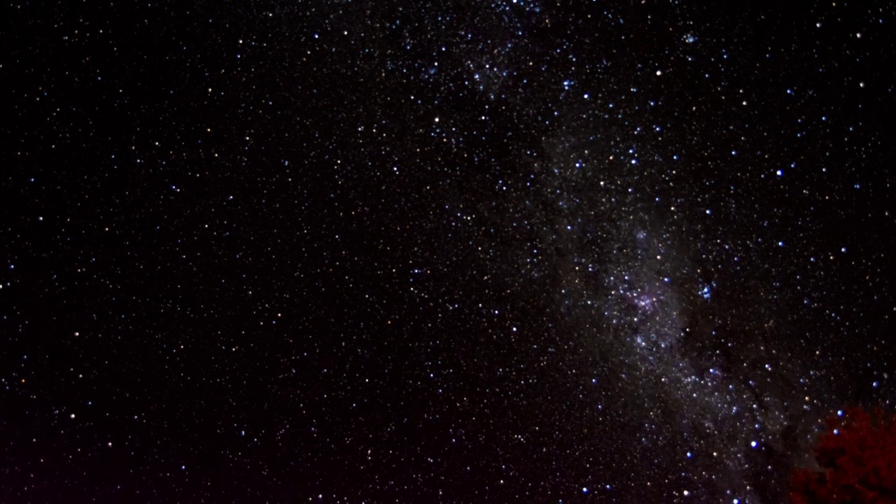 满天繁星的美丽夜空。南岛，新西兰。视频素材