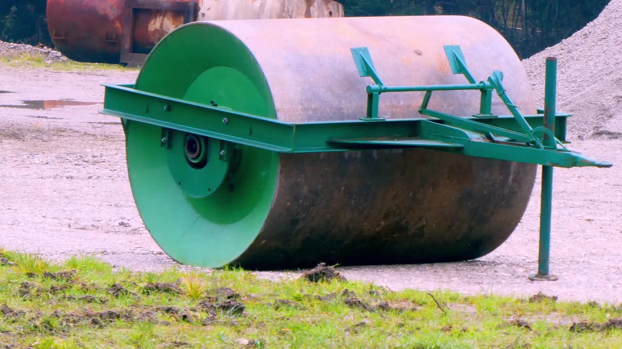 Bavaria, Germany, 2022 - Steam Roller – Agricultural Equipment视频素材