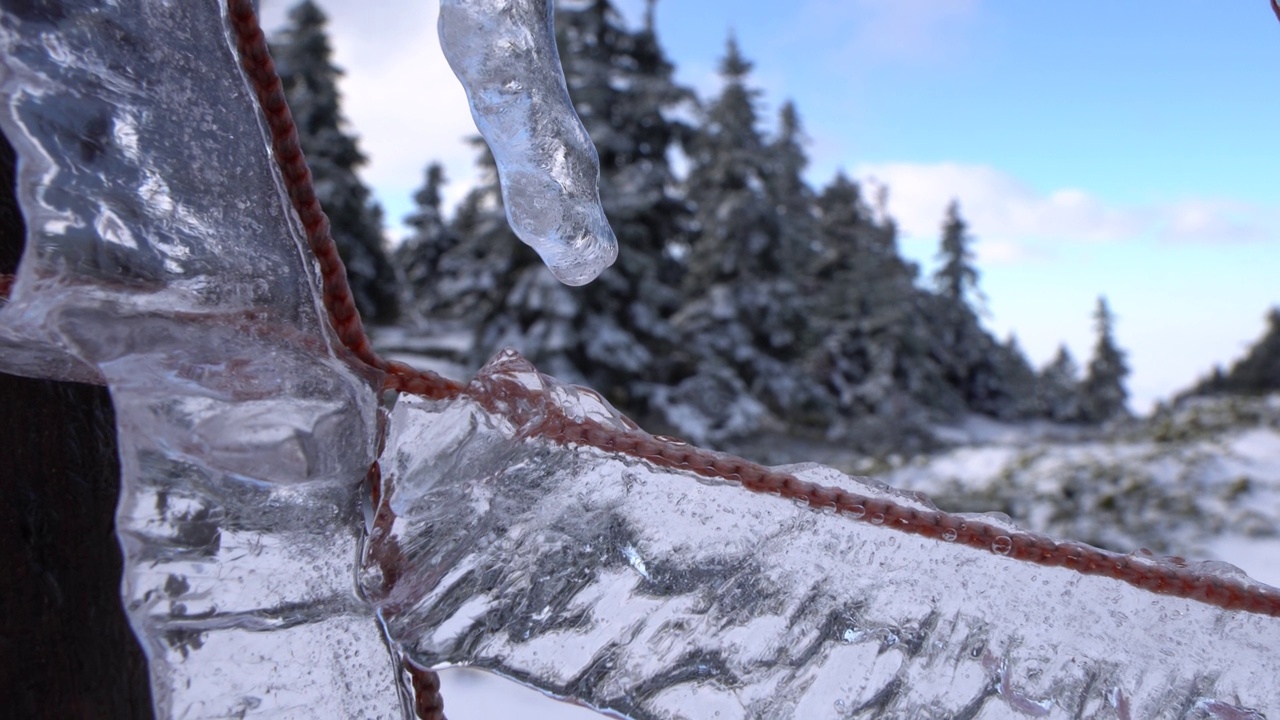 冰雪融化视频素材