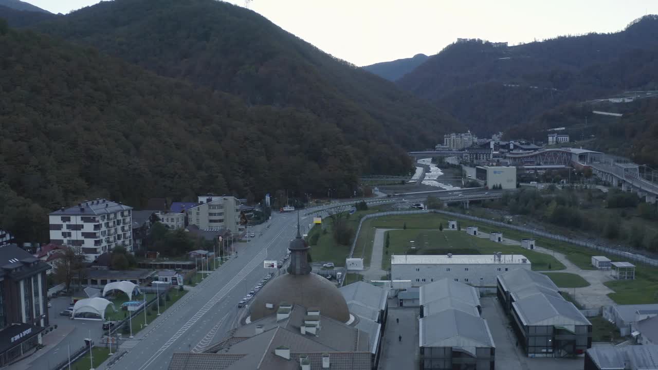 古董圆顶派克高级建筑屋顶豪华公寓度假村视频素材