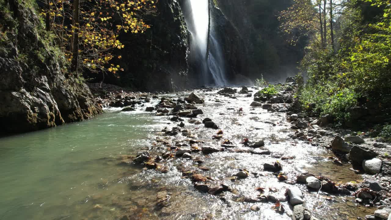 瀑布与河流视频素材