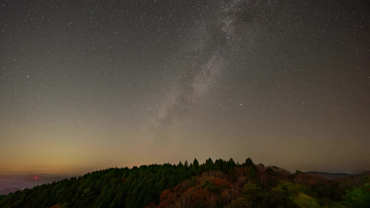 时间流逝的星空视频素材