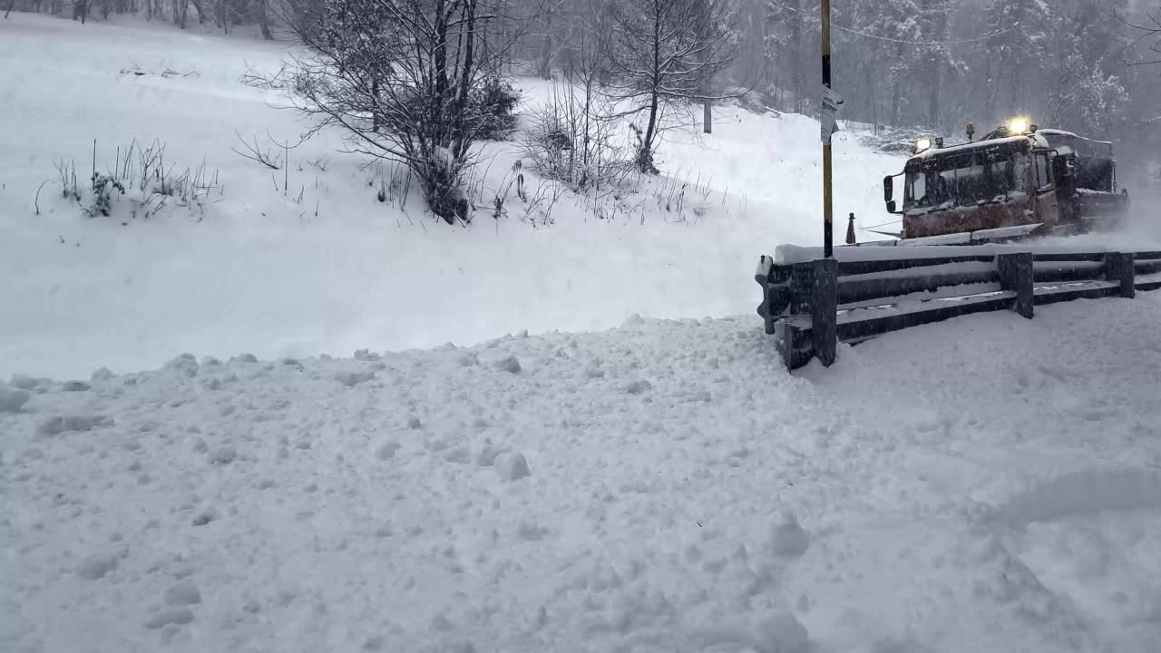 除雪机视频素材