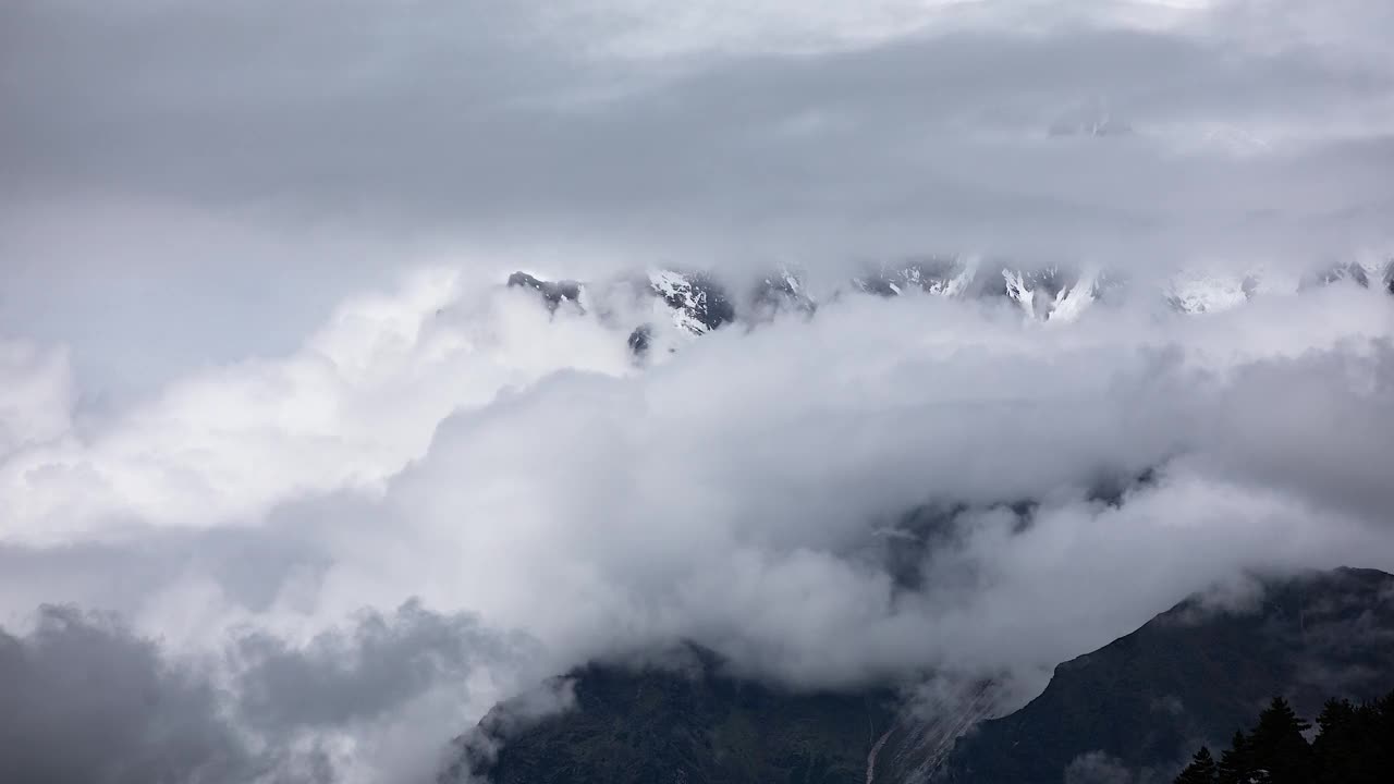 鸟瞰吉隆县，中国视频素材