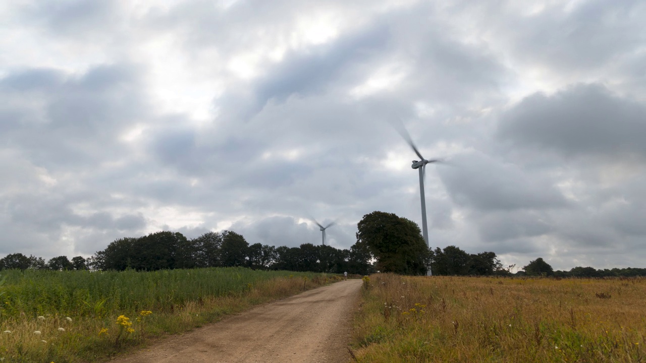 Eolienne住在breton乡下视频下载