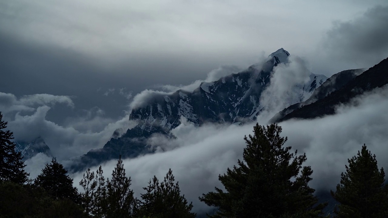 鸟瞰吉隆县，中国视频素材