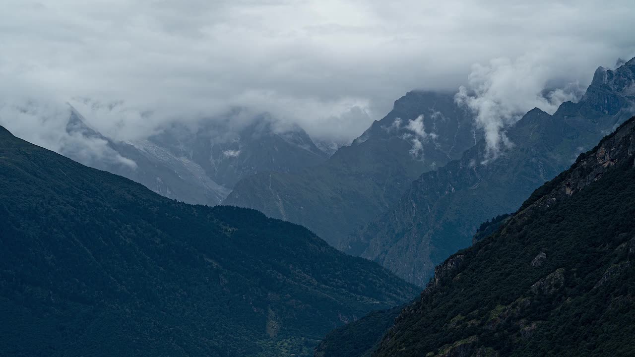 鸟瞰吉隆县，中国视频素材