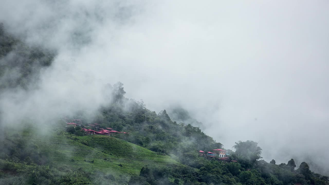 鸟瞰吉隆县，中国视频素材