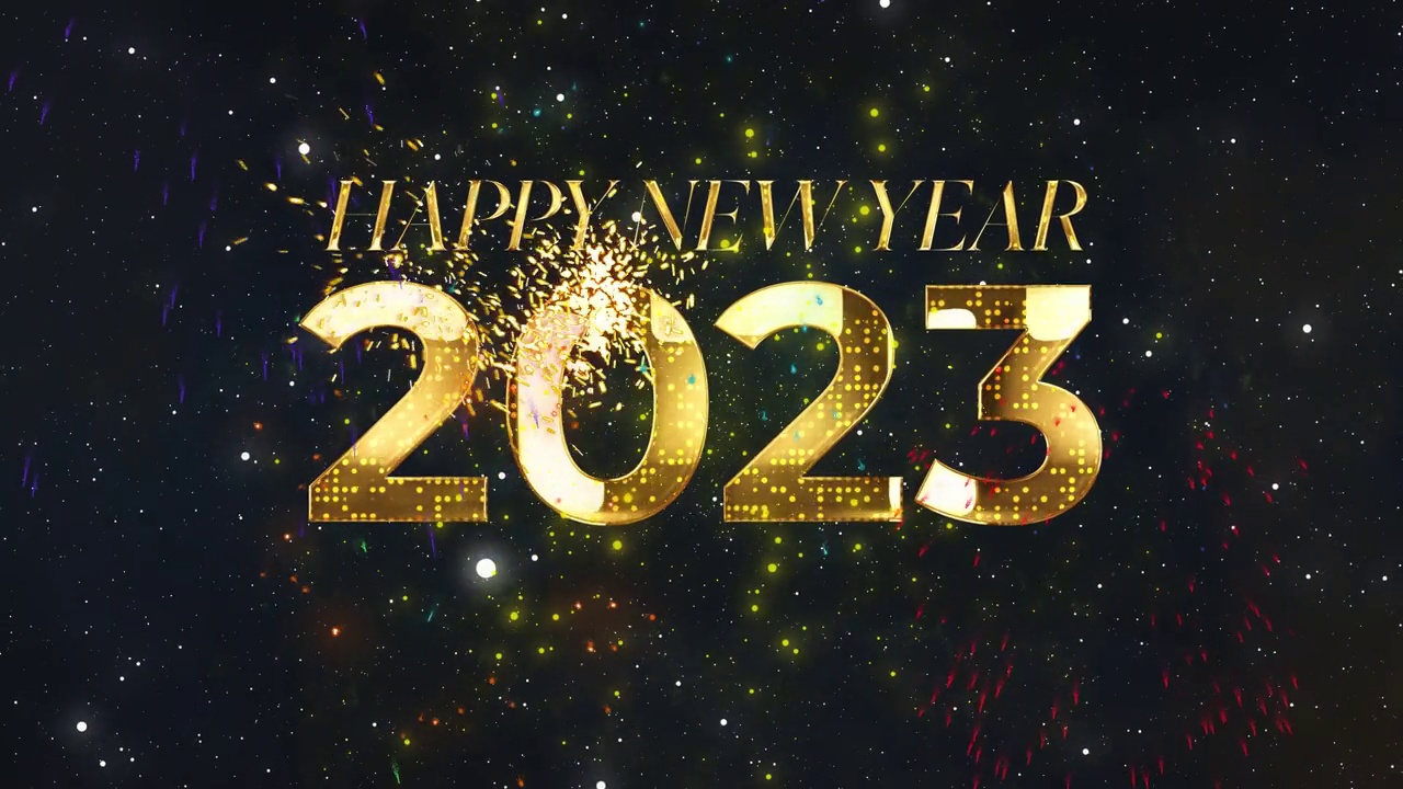 圣诞新年倒计时2023 4K视频素材