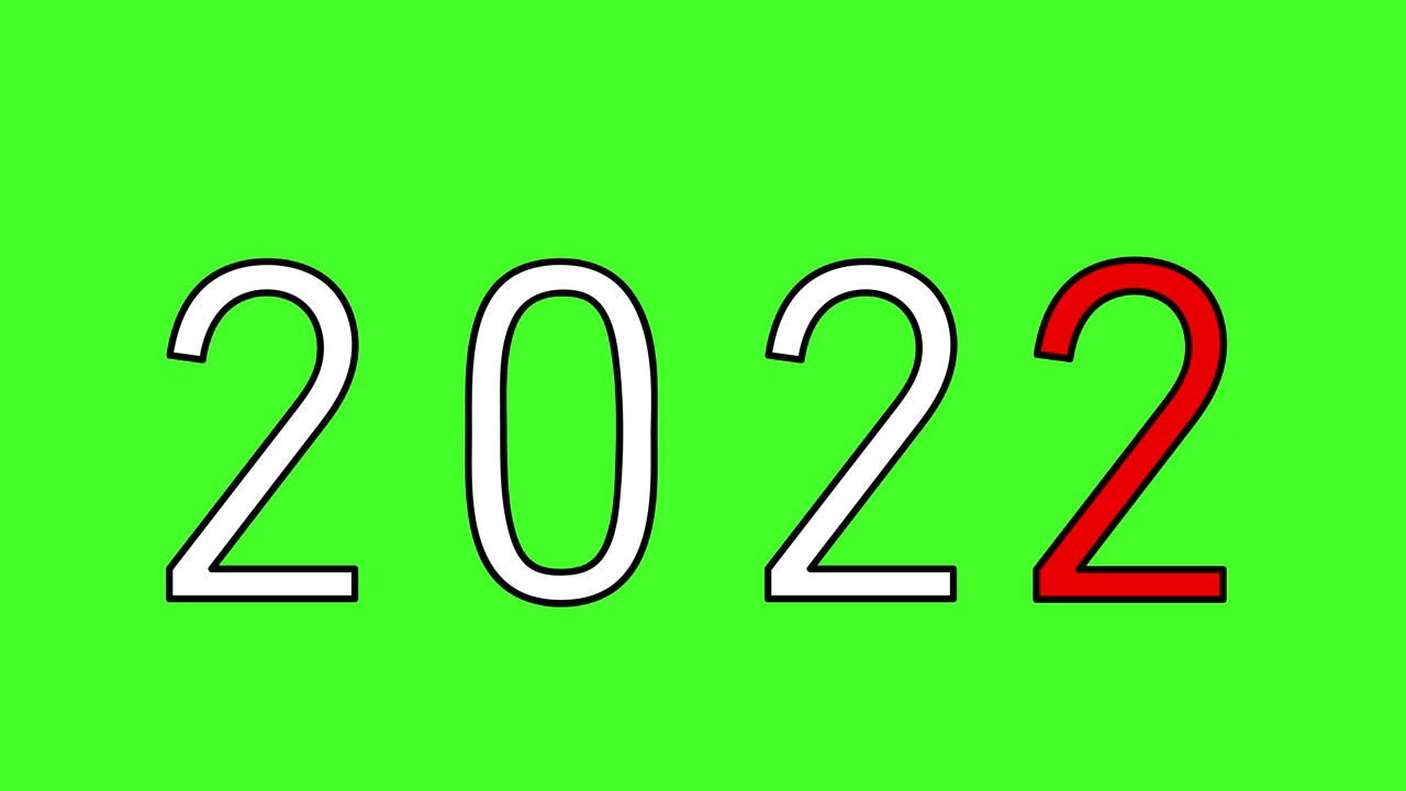 日历2020 - 2023。新年。圣诞节，4K视频插画。视频素材