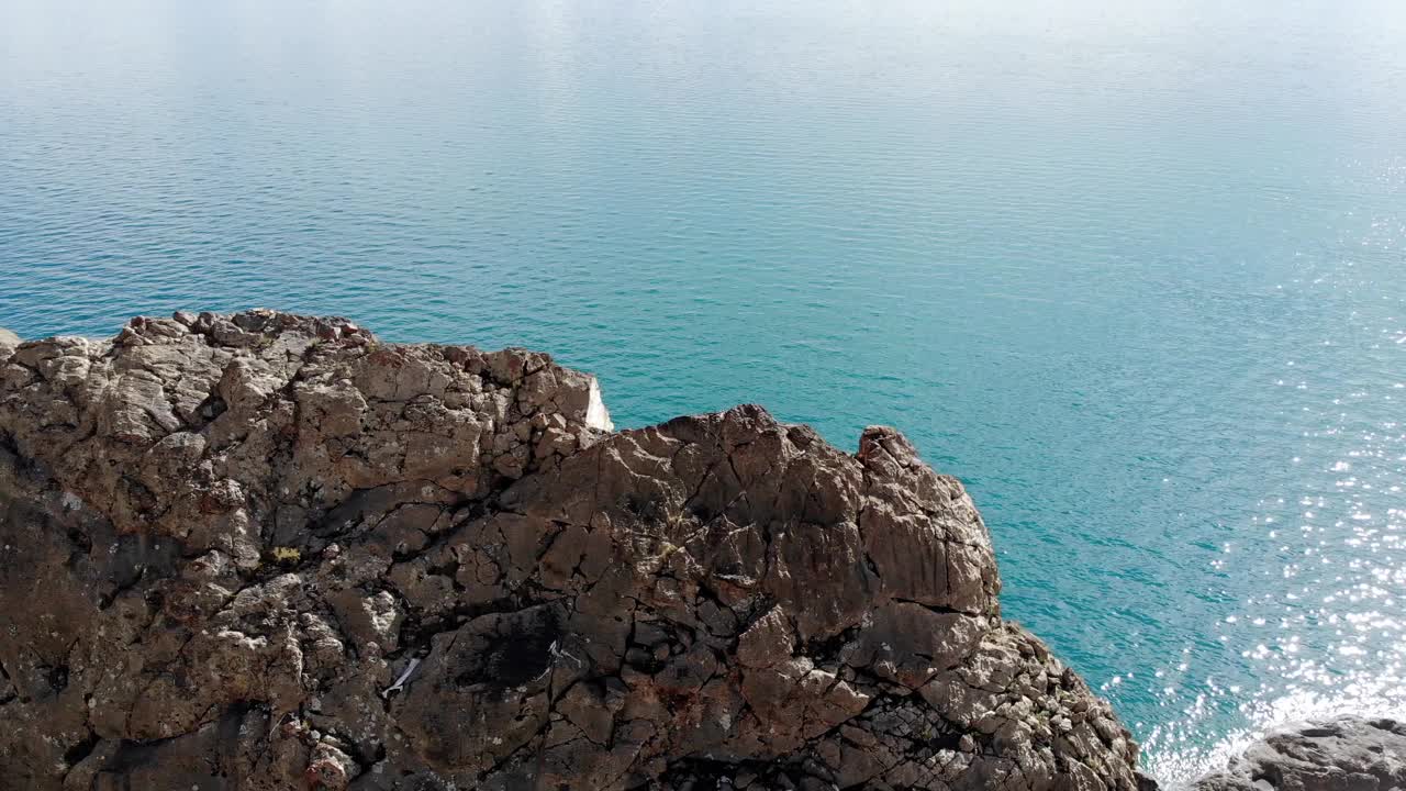 美丽的纳木错湖景观的圣象在春天，中国西藏视频素材