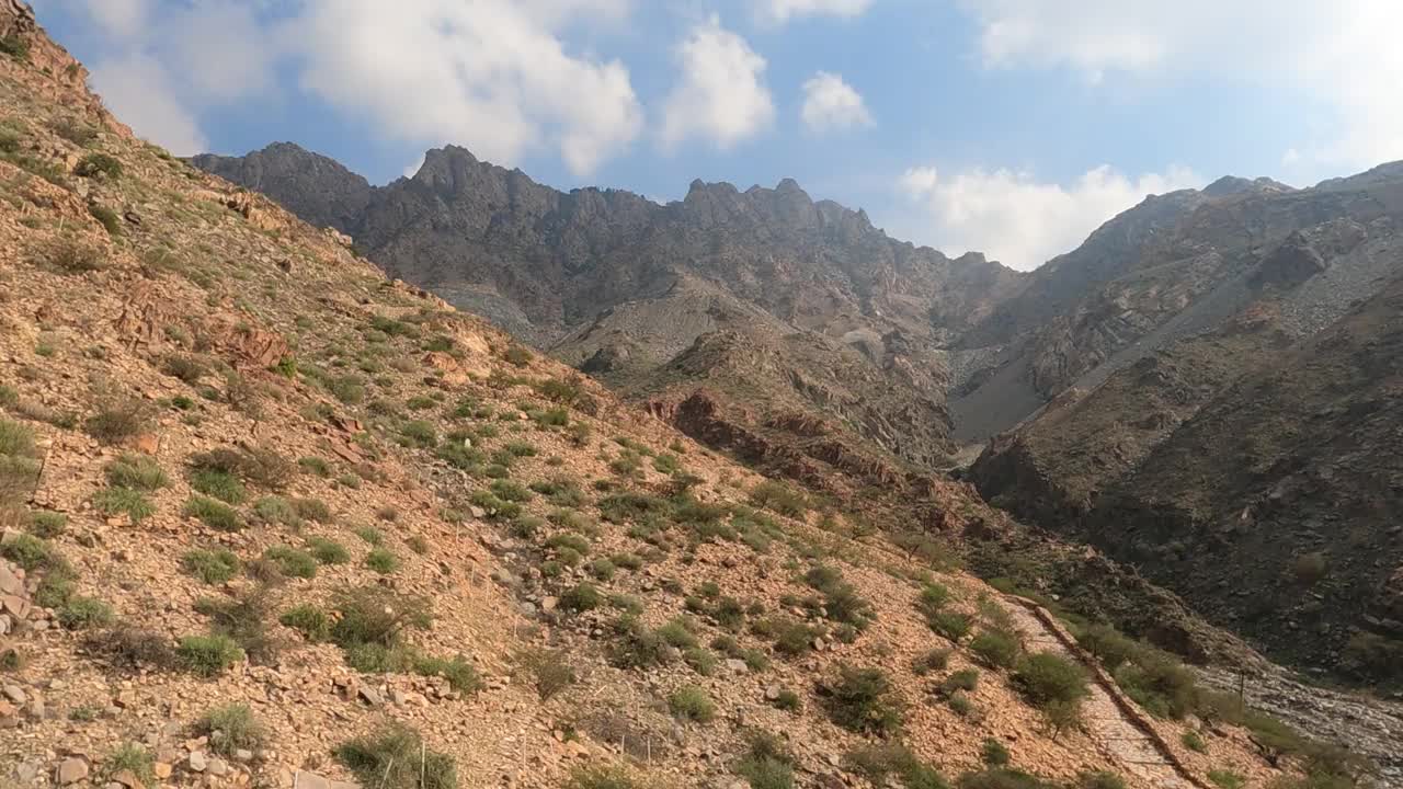 塔伊夫山景观，沙特阿拉伯麦加。视频素材