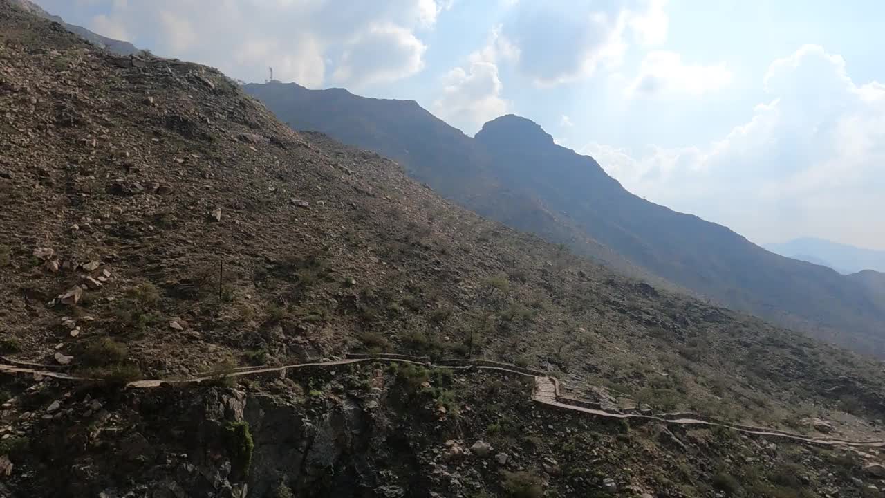 塔伊夫山景观，沙特阿拉伯麦加。视频素材