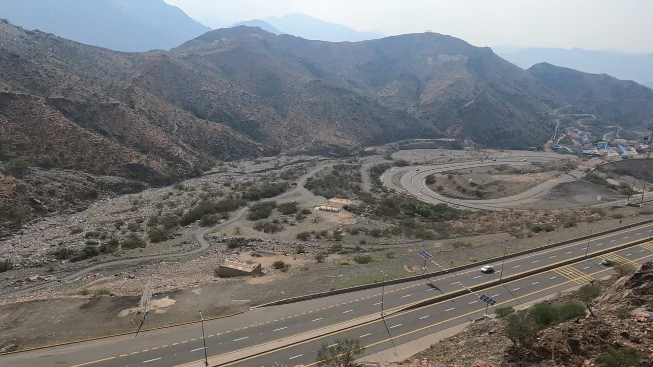 塔伊夫山景观，沙特阿拉伯麦加。视频素材