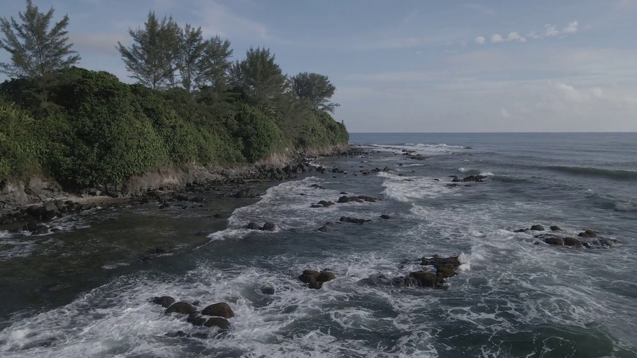 海岸鸟瞰图视频素材