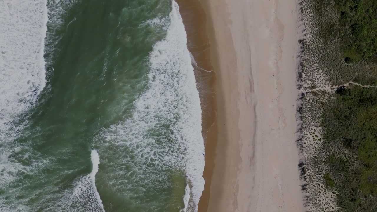 海滩鸟瞰图视频下载