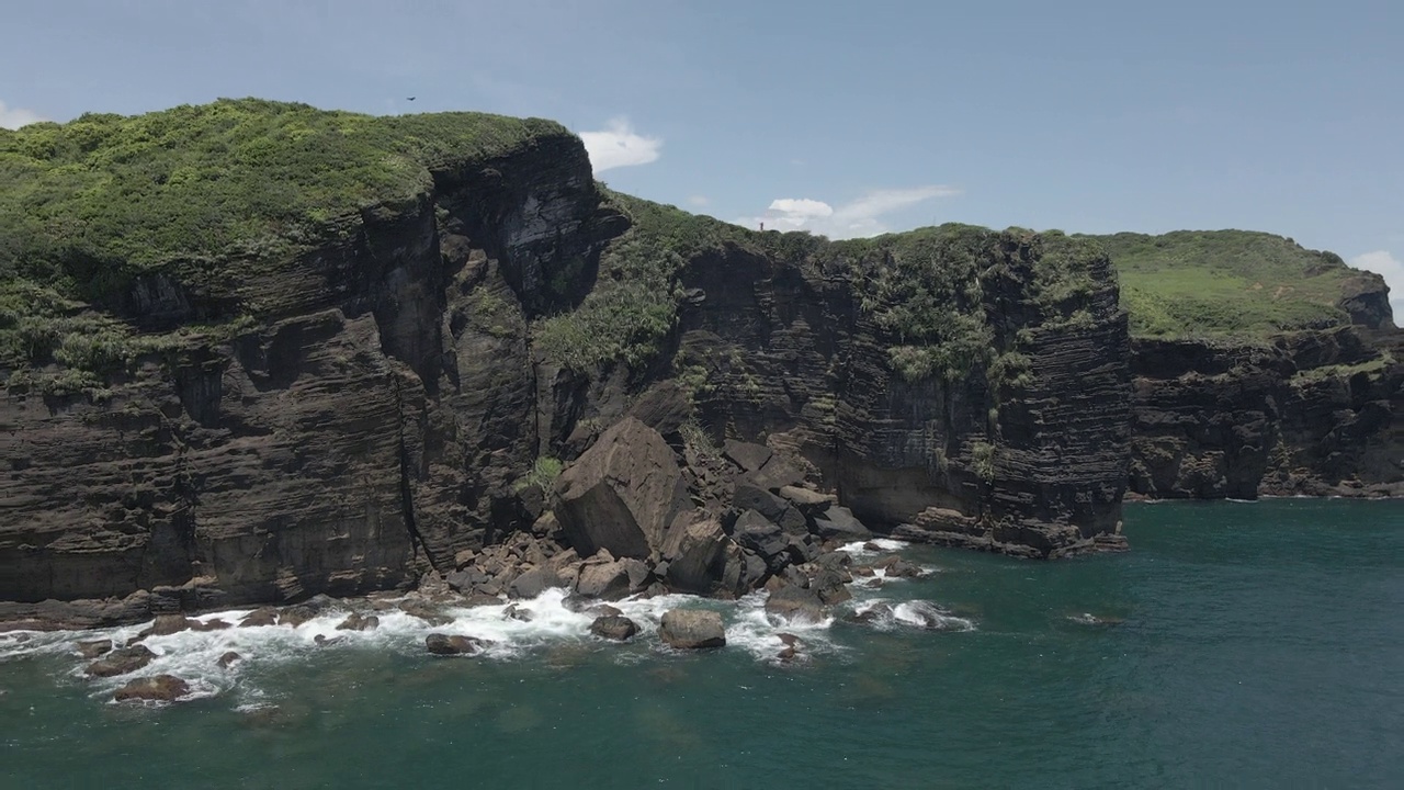 海岸鸟瞰图视频素材